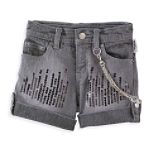 Hannah Montana Girl's 4-6X Cuffed Short with Foil Legging