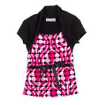 Byer Girl's 4-6X Short Sleeve Faux Shrug