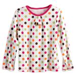 Carter's Girl's 4-6X Long Sleeve Tee with Dog Print