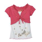 Southpole Girl's 4-6X Foil Print Tank with Shrug
