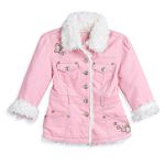 Me Jane Girl's 4-6X Corduroy Teddy Bear Fur Lined Jacket