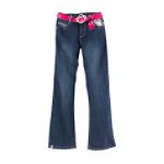Bobby Jack Girl's 7-16 Plus Flare Leg Jean with Waist Treatment