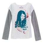 Wizards of Waverly Place Girl's 7-16 Layered Believe in Magic Screen Top