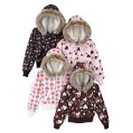 Canyon River Blues Girl's 7-16 All Over Print Jacket with Faux Fur Trim & Sherpa Lined Hood