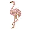 Pink Crystal Flamingo Pin