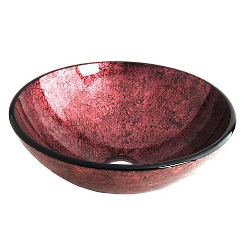 Fontaine Rose Foil Glass Vessel Bathroom Sink - FSA-VS-PLS43GFI Best Price
