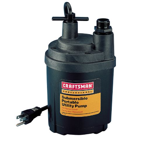Craftsman Professional 1/4 hp Submersible Utility Pump - 2655 Best Price