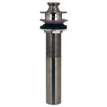 Westbrass Lift and Turn Style Drain - Satin Nickel Best Price