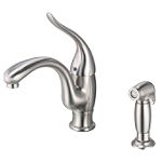 Danze Antioch Single Handle Kitchen Faucet with Spray - Stainless Steel Best Price
