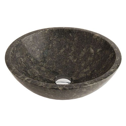 Fontaine Blue/ Gold Granite Vessel Sink and Drain - FSA-057G Best Price