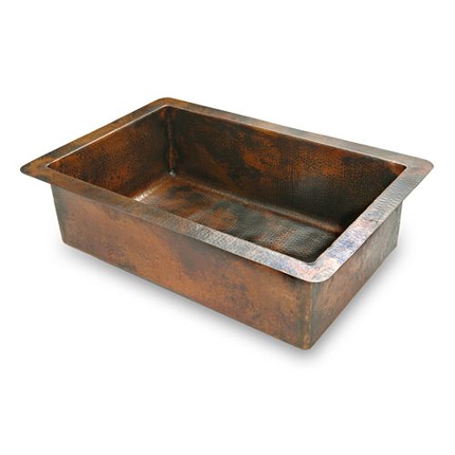 Fontaine Hand-Hammered Copper Kitchen Sink - FSA-COP-FC33229KRB Best Price