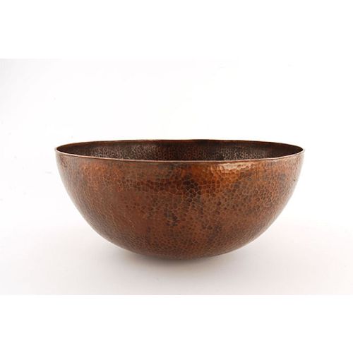 Fontaine Hand-Hammered Copper Round Heavy Gauge Vessel Sink - FSA-COP-FCRV157RB Best Price