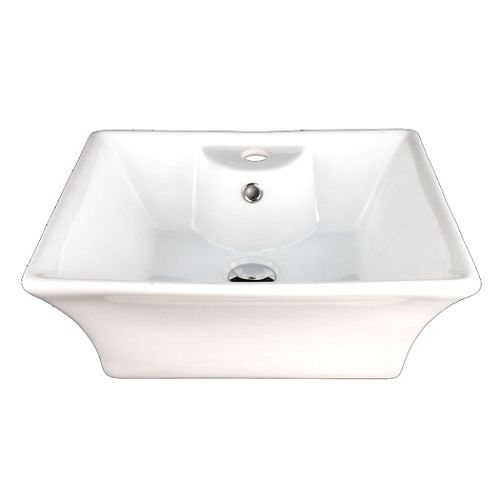 Fontaine Porcelain Bathroom Vessel Sink and Drain - FSA-PVS-D811 Best Price