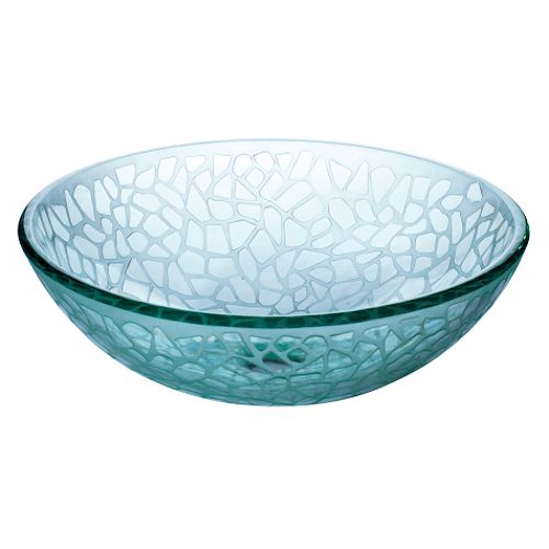 Euroclassique Round Stone Design Aqua Tint Vessel Sink - WB-2010 Best Price
