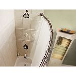 Inspirations Curved Shower Rod - Old World Bronze