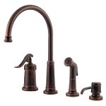Price Pfister Ashfield Kitchen Faucet w/Soap Pump  4-Hole - Rustic Bronze Best Price