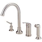 Danze Melrose Single Handle High-Rise Kitchen Faucet with Spray - Stainless Steel Best Price