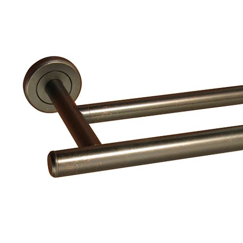 Gatco Latitude II Double Towel Bar - Burnished Bronze