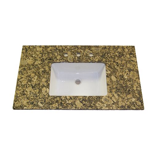 Vintage Stone 22x31 Giallo Fiorita Granite 8 center Rect - 223152R Best Price