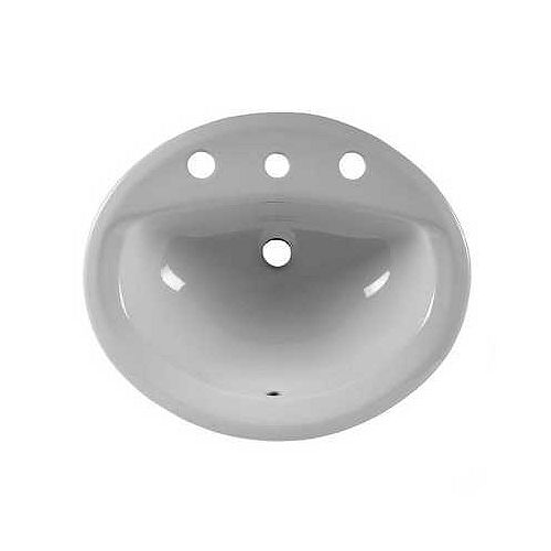 American Standard Aqualyn Self Rimming Lavatory-Silver 8 - 3 hole - 0475.020.165 Best Price
