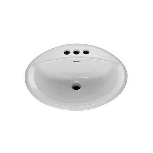 American Standard Aqualyn Self Rimming Lavatory-Silver 4 - 3 hole - 0476.028.165 Best Price