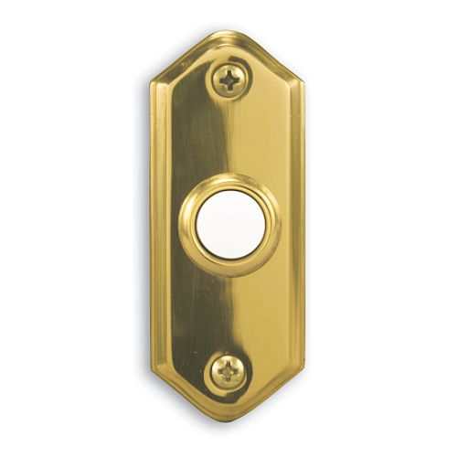 Heath Zenith Recessed Mount Push Button - Brass - 856 Best Price