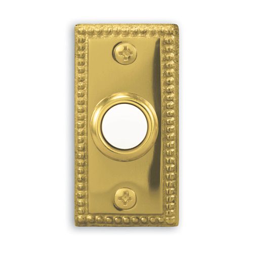 Heath Zenith Recessed Mount Push Button - Brass - 854 Best Price