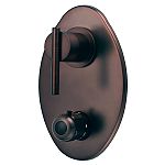 Danze Parma Two Handle Thermostatic Shower Valve with Trim Oil Rub Bronze