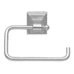 Baldwin Hardware Stonegate Single Post Tissue Roll Holder Satin Nickel