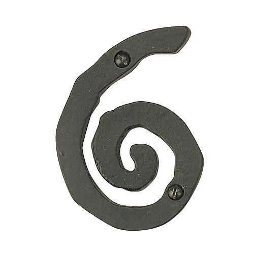 Atlas Homewares 5-1/2 in. Scroll House Numbers - Black - SCN6L-BL Best Price