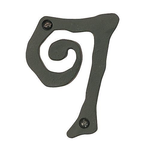 Atlas Homewares 5-1/2 in. Scroll House Number 7 - Black - SCN7L-BL Best Price