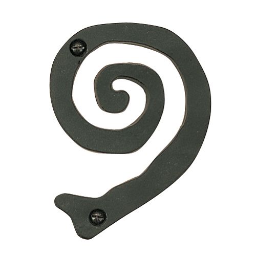 Atlas Homewares 5-1/2 in Scroll House Number 9 - Black - SCN9L-BL Best Price