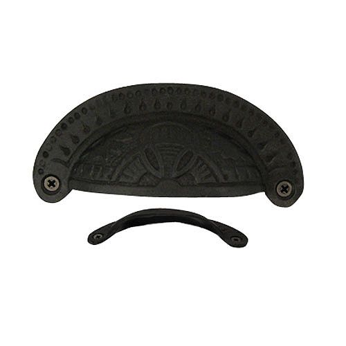 Atlas Homewares Etched Bin Pull - Cast Iron