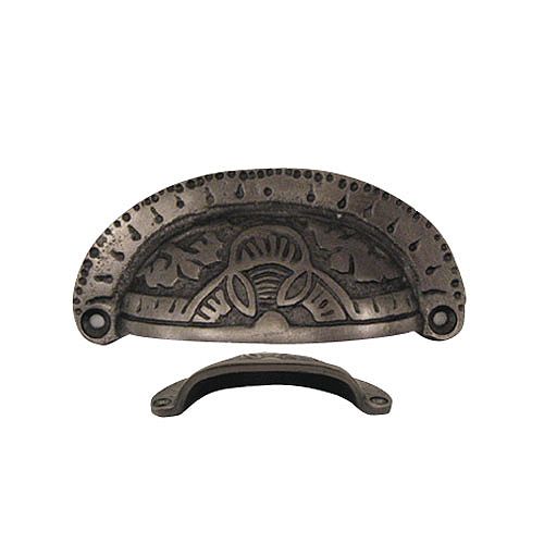 Atlas Homewares 3-3/4-Inch Etched Bin Pull, Pewter  #30013-P