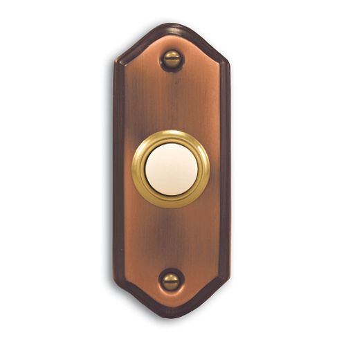 Heath Zenith Recessed Mount Push Button - Brushed Copper - 924-B Best Price