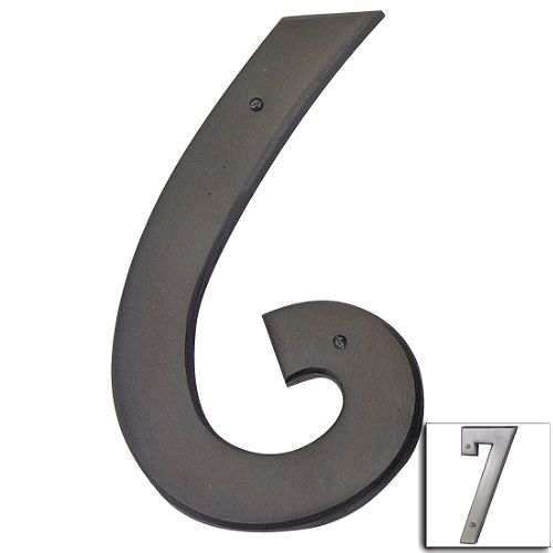 Atlas Homewares 5-1/2 in. Mission House Numbe 6 - Pewter - RCN6-P Best Price