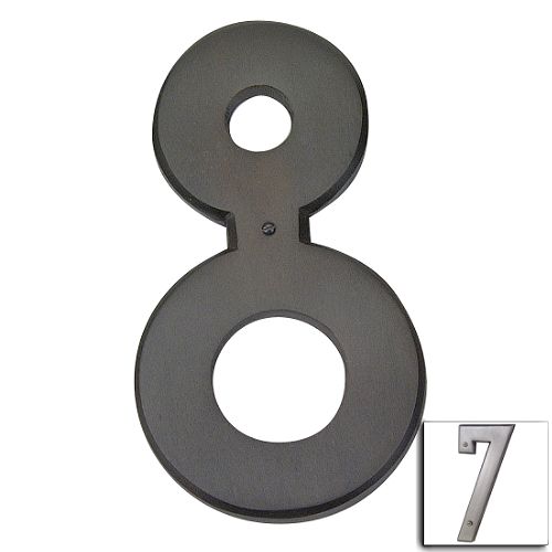 Atlas Homewares 5-1/2 in. Mission House Number 8 - Pewter - RCN8-P Best Price