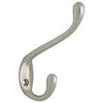 Brainerd Manufacturing Co. Hook, 5 in. Heavy Coat & Hat - Matte Nickel