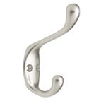 Brainerd Manufacturing Co. Hook, 3 in. Heavy Duty Coat & Hat - Matte Nickel
