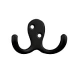Brainerd Manufacturing Co. Hook, Double Prong Robe - Flat Black