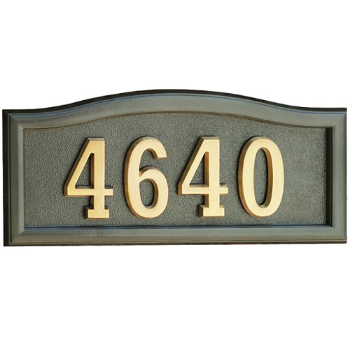 Gaines SoftCurve Address Plaque Bronze - HM-SCBR Best Price