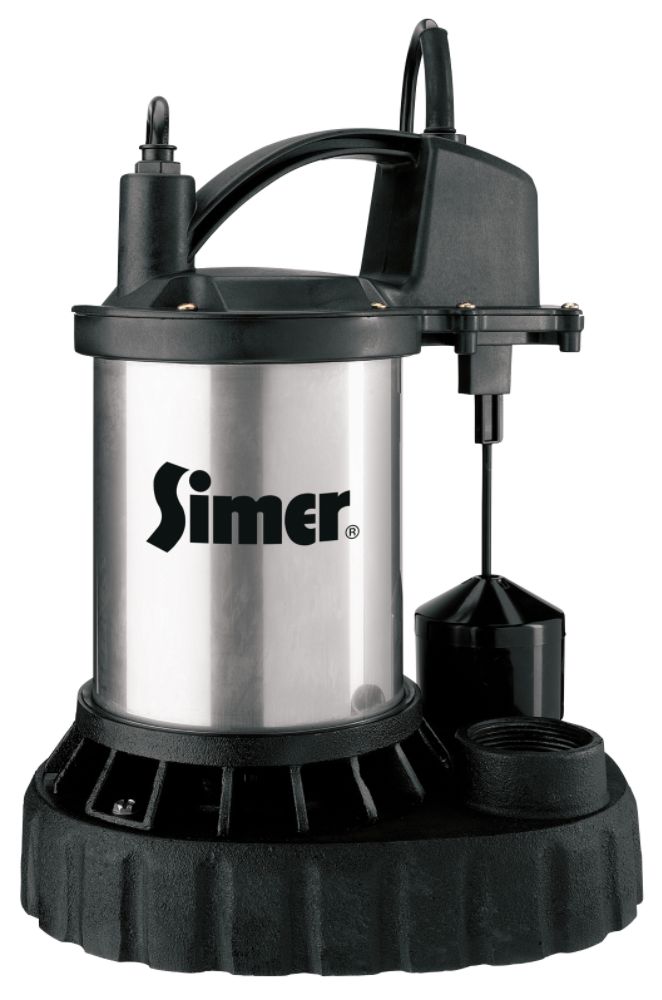 Simer 3/4 hp Stainless Steel Sump Pump