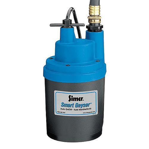 Simer 1/4 hp Smart Geyser Sumbersible Utility Pump - 2330 Best Price