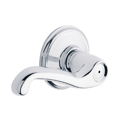 Schlage Flair Privacy Lever Handle - Bright Chrome - F40V FLA 625 Best Price