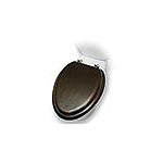 Foremost International Premium Elongated Wood Toilet Seat - Expresso by Foremost International