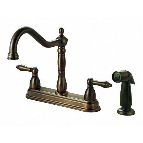 Ultra Hardware Products Tajo 2 Handle Knuckle Kitchen Faucet - Bronze Finish - 27526 Best Price