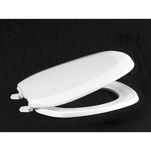 Centoco White Emblem Style Plastic Toilet seat Round 
