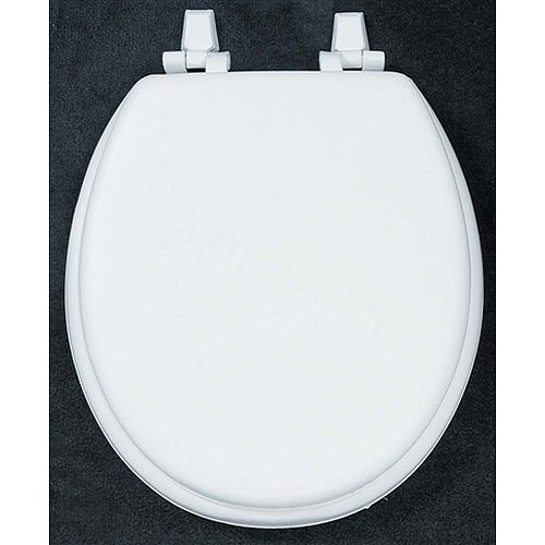 Centoco White Soft Vinyl Toilet Seat 