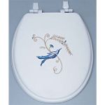 Centoco Humming Bird Embroidered Soft Vinyl Toilet Seat by Sitoa Corporation