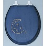 Centoco Celestial Moon Embroidered Soft Vinyl Toilet Seat by Sitoa Corporation